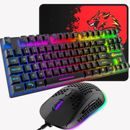 Teclado y mouse para juegos ZIYOU LANG T2- MOUSEPAD DE REGALO