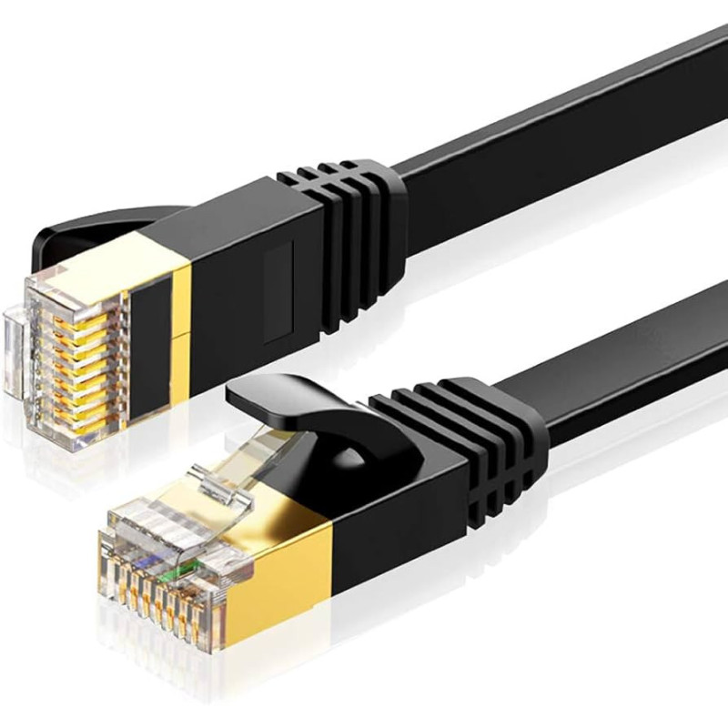 Cable Ethernet CAT 8 de 30 m, alta velocidad, 40 Gbps, 2000 MHz, 26 AWG, cable LAN de red, con conector RJ45