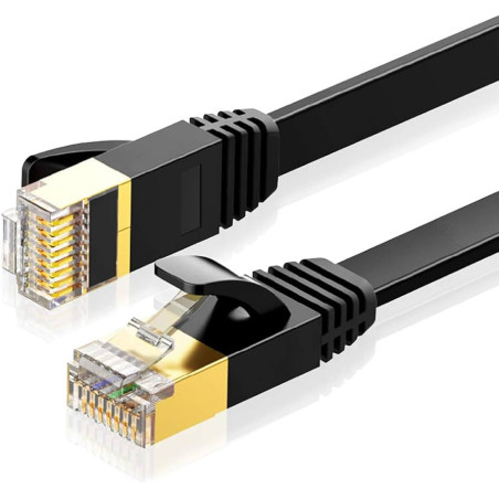 Cable Ethernet CAT 8 de 30 m, alta velocidad, 40 Gbps, 2000 MHz, 26 AWG, cable LAN de red, con conector RJ45