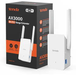 Tenda A33 Repetidor Wi-Fi 6 AX3000, Amplificador Señal WiFi, Doble Banda 2.4 GHz/5GHz, Extensor de Wi-Fi