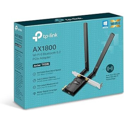 TP-Link Archer TX20E - Tarjeta Wi-Fi PCI Express Adaptador Wi-Fi 6 (AX1800) con Bluetooth 5.2, Compatible con Windows 11/10